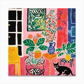 Cat In The Room 7 Canvas Print