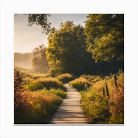 Path In The Woods 6 Canvas Print