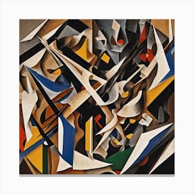 Abstract Composition By Person Canvas Print