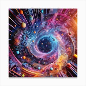 Psychedelic Spiral Galaxy Canvas Print