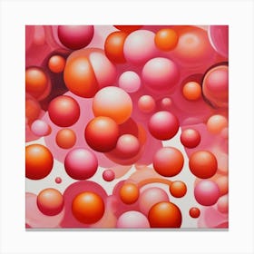 Pink Bubbles Canvas Print