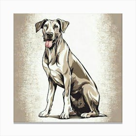 Illustration dog 4 Canvas Print