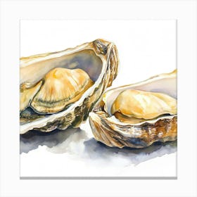 Two Oysters Canvas Print