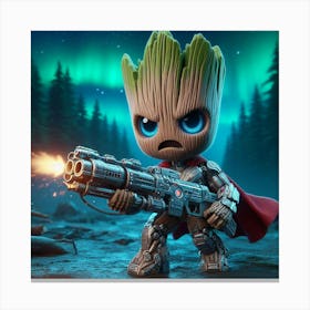Guardians Of The Galaxy Groot 6 Canvas Print