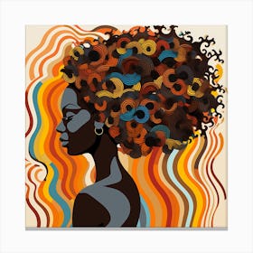 Afro Girl 1 Canvas Print