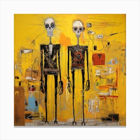 Skeletons Canvas Print