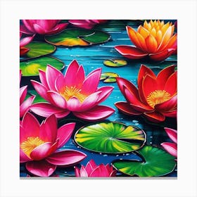 Water Lilies 7 Canvas Print