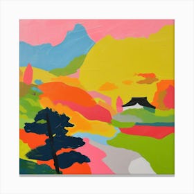 Colourful Gardens Ryoan Ji Garden Japan 7 Canvas Print