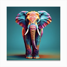 Elephant Print 1 Canvas Print