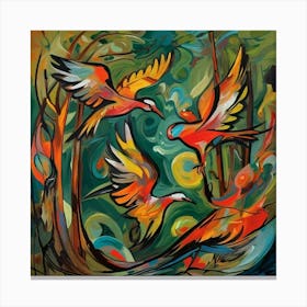 Hummingbirds Canvas Print