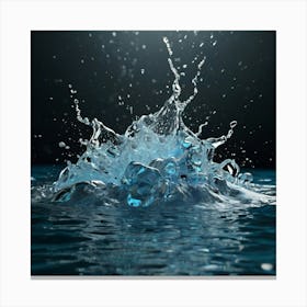 Water Splash 1 Canvas Print