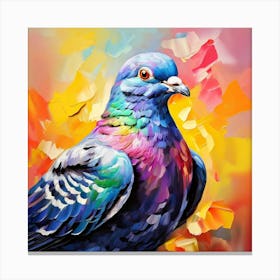 Rainbow Pigeon 1 Canvas Print