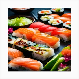 Sushi And Sashimi 1 Canvas Print