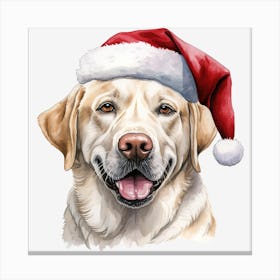 Santa Labrador 2 Canvas Print