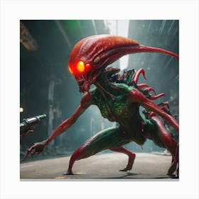 Hostile Alien Canvas Print