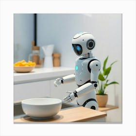 Asm A Smart Robot Wash The Dishes Inside A Smart Home 03e8a9d2 7d14 4a2d 9a4c 23a29c4267f6 Canvas Print