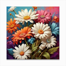 Daisies In A Vase art print 1 Canvas Print