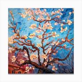 Blossoming Almond Tree Canvas Print