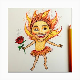 Fire Fairy Canvas Print