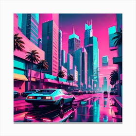 Vice City Vibes Canvas Print