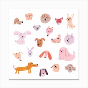 Dogs30x30 Canvas Print