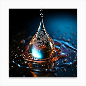 Firefly Hyper Realistic Sweet Tear On A Dark Background 67309 Canvas Print