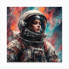 Space Girl Canvas Print