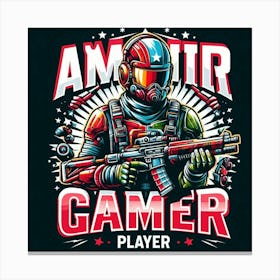 Amor Gamer Player 1 Canvas Print