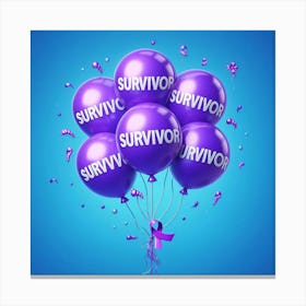 Survivor Balloons 1 Canvas Print