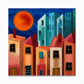 Under the Blood Moon Canvas Print