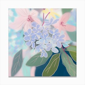 Pastel Blumen Malerei Kunst Canvas Print