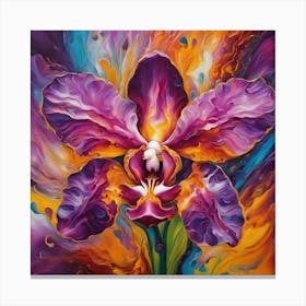 Purple Orchid 1 Canvas Print