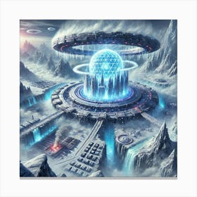 Glacial Cataclysm Array Canvas Print