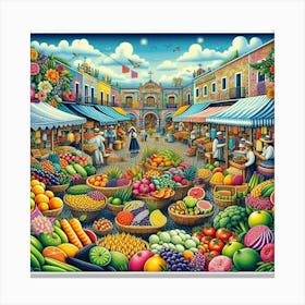 Mexican Market Canvas Print