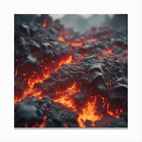 Lava Stock Videos & Royalty-Free Footage 3 Canvas Print