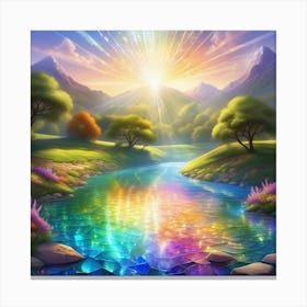 Rainbow River 6 Canvas Print