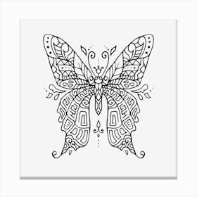 Butterfly Mandala 07 Canvas Print