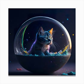 Cat Galaxy (8) Canvas Print