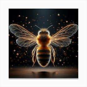 Bee Portrait Canvas Print