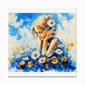 Daisy Girl Canvas Print