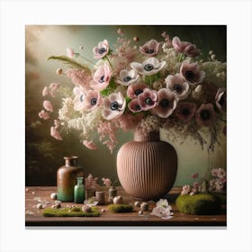 Vase Of Flowers 1 Canvas Print