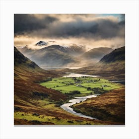 Scotland Valley Canvas Print