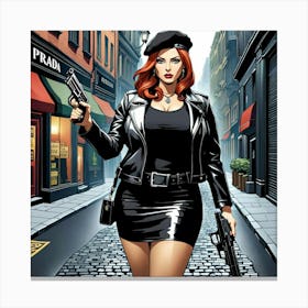 Red-Haired Woman 1 Canvas Print