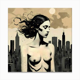 Love Sick In Big City Canvas Print