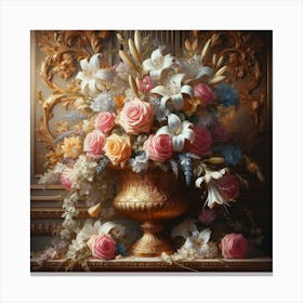 Vase Of Flowers Canvas Print