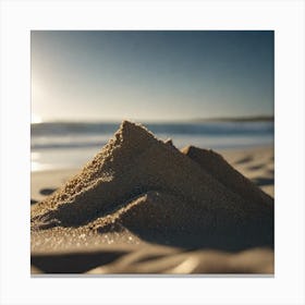Sand At Sunrise Canvas Print