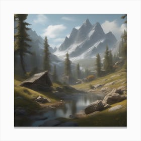 Mountain Landscape 44 Canvas Print