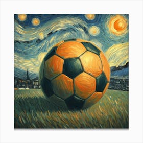 Soccer - Starry Night Canvas Print