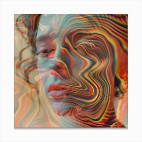 Psychedelic Portrait Canvas Print