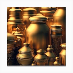 Golden Jars Canvas Print